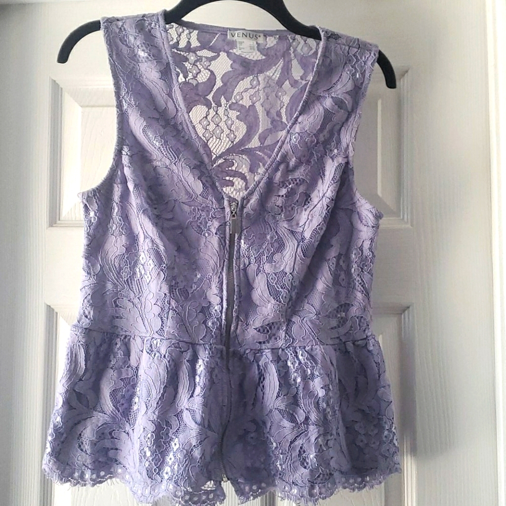 Purple peplum